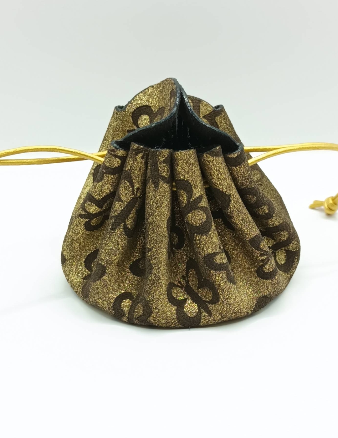 Grande bourse Doré Motif papillons