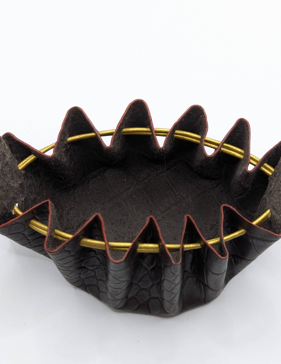 Grande bourse Marron foncé Imitation crocodile