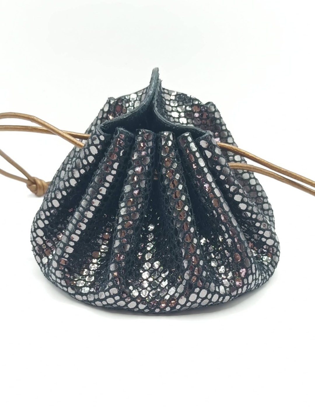 Grande bourse Noir A grosses paillettes