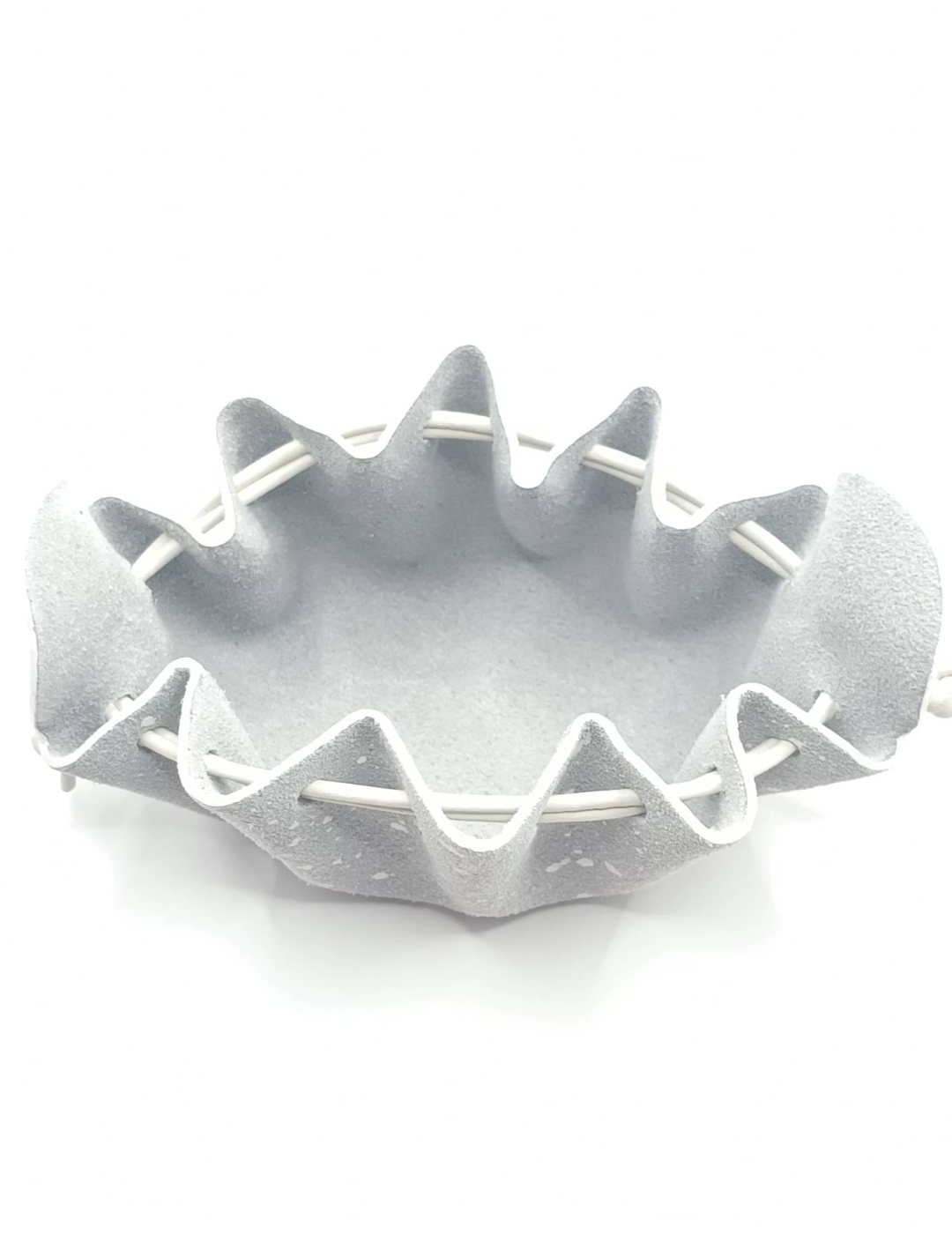 Petite bourse Gris moucheté blanc