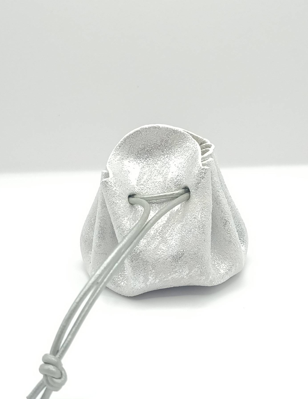 Petite bourse Blanc nuancé argent