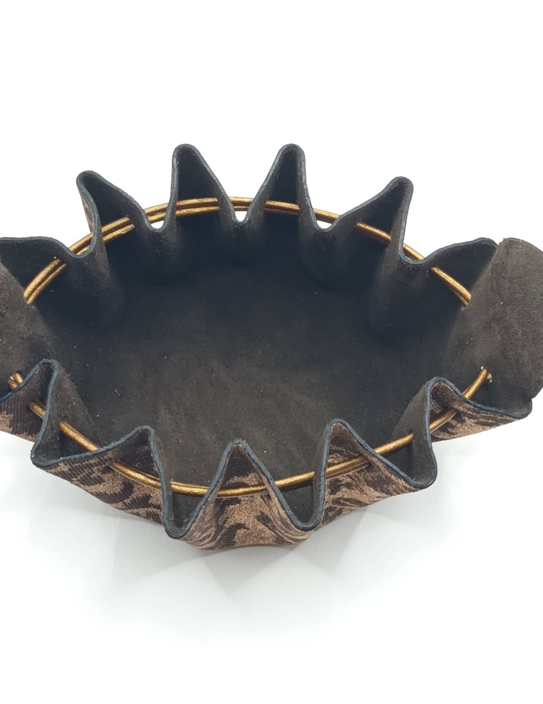 Grande bourse Bronze A gros motifs vintage