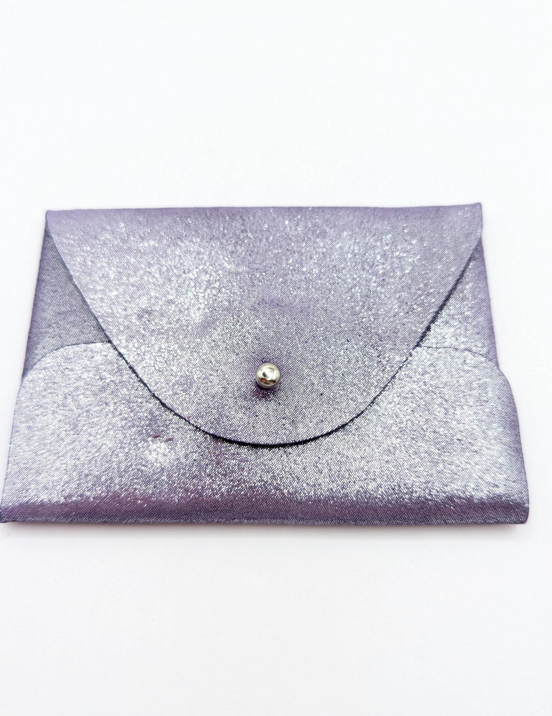 Porte-cartes Violet pailleté