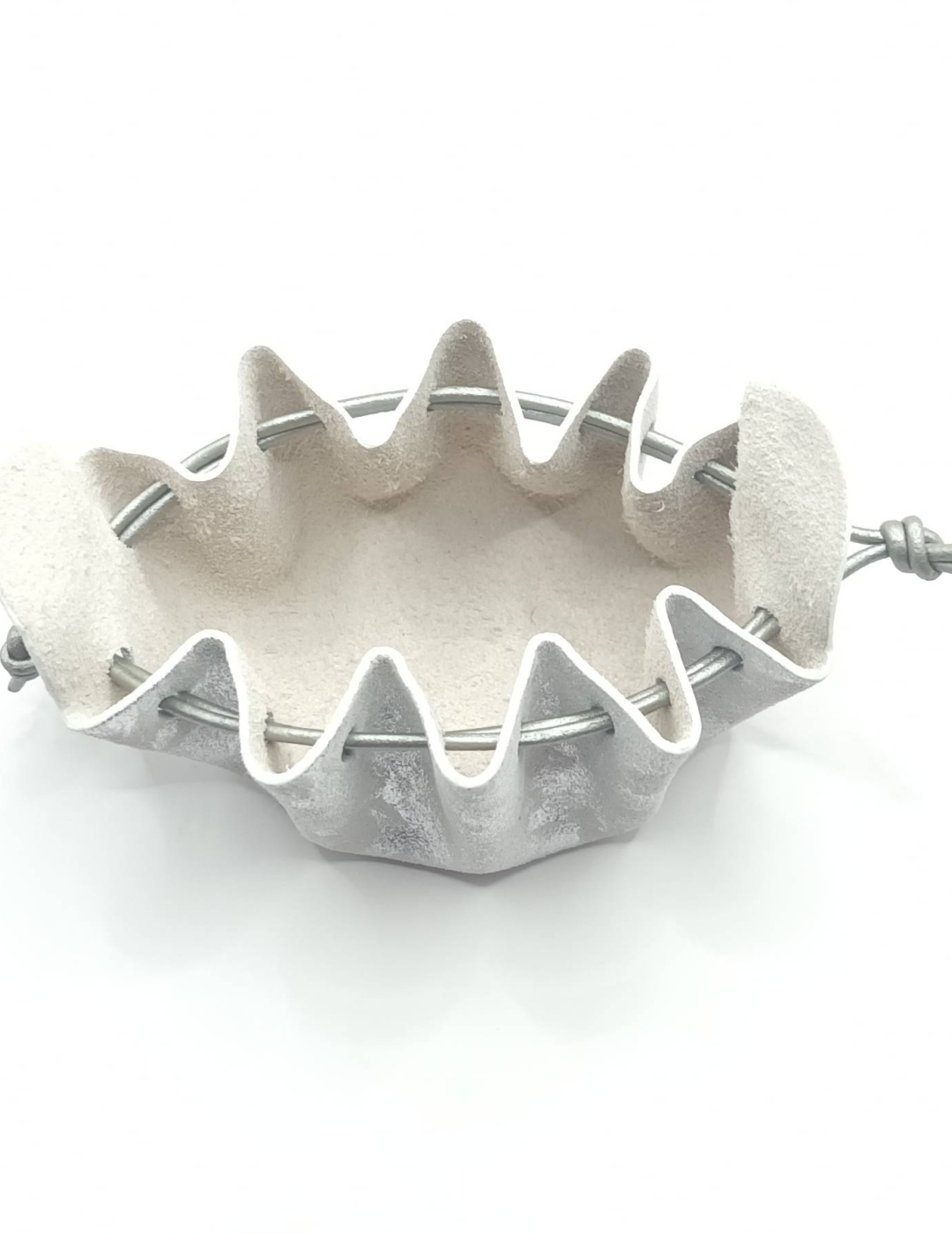 Petite bourse Blanc nuancé argent