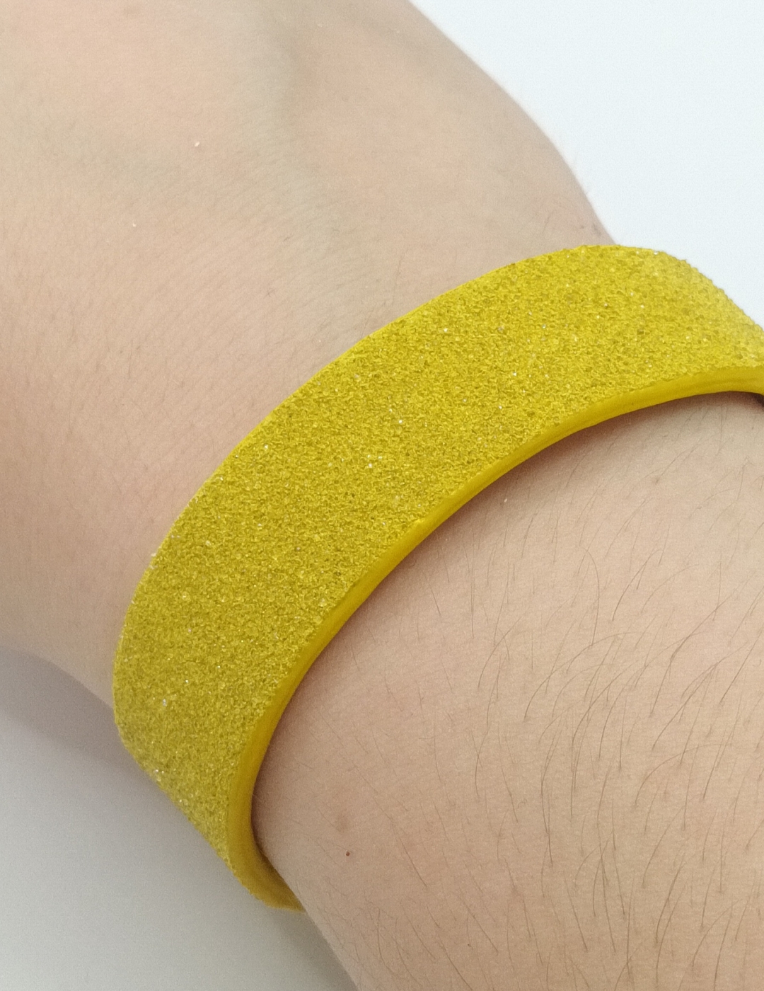 Bracelet perlé jaune