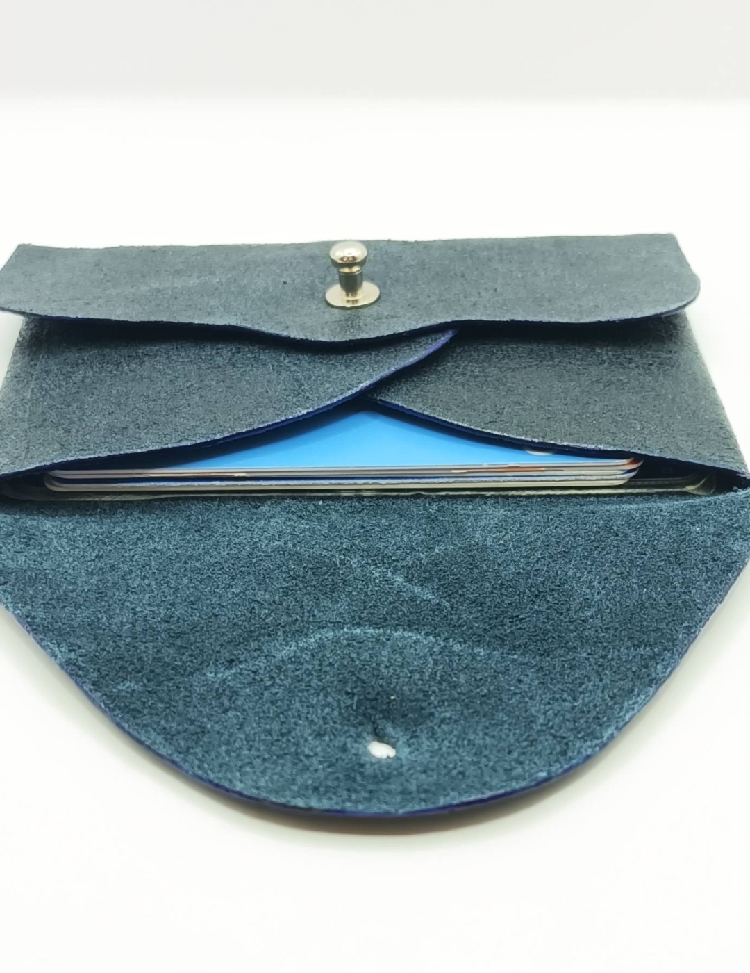 Porte-cartes Noir brut effet velours