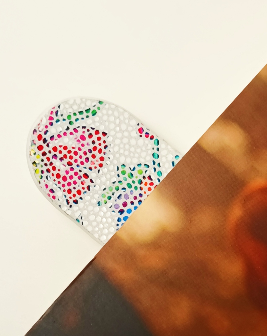 Marque-page blanc et fleuri blanc