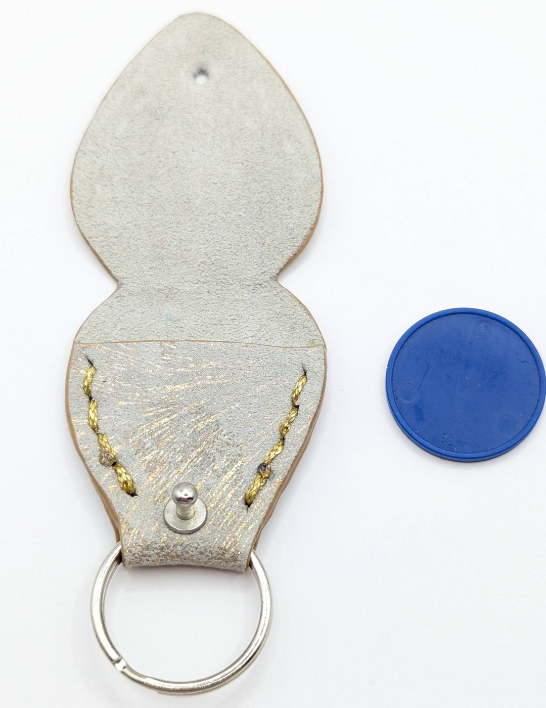 Étui à médiator Beige imitation léopard doré