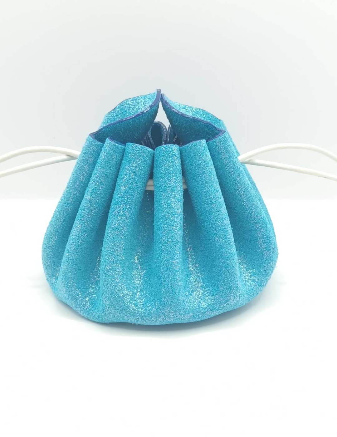 Grande bourse Bleu Pailleté