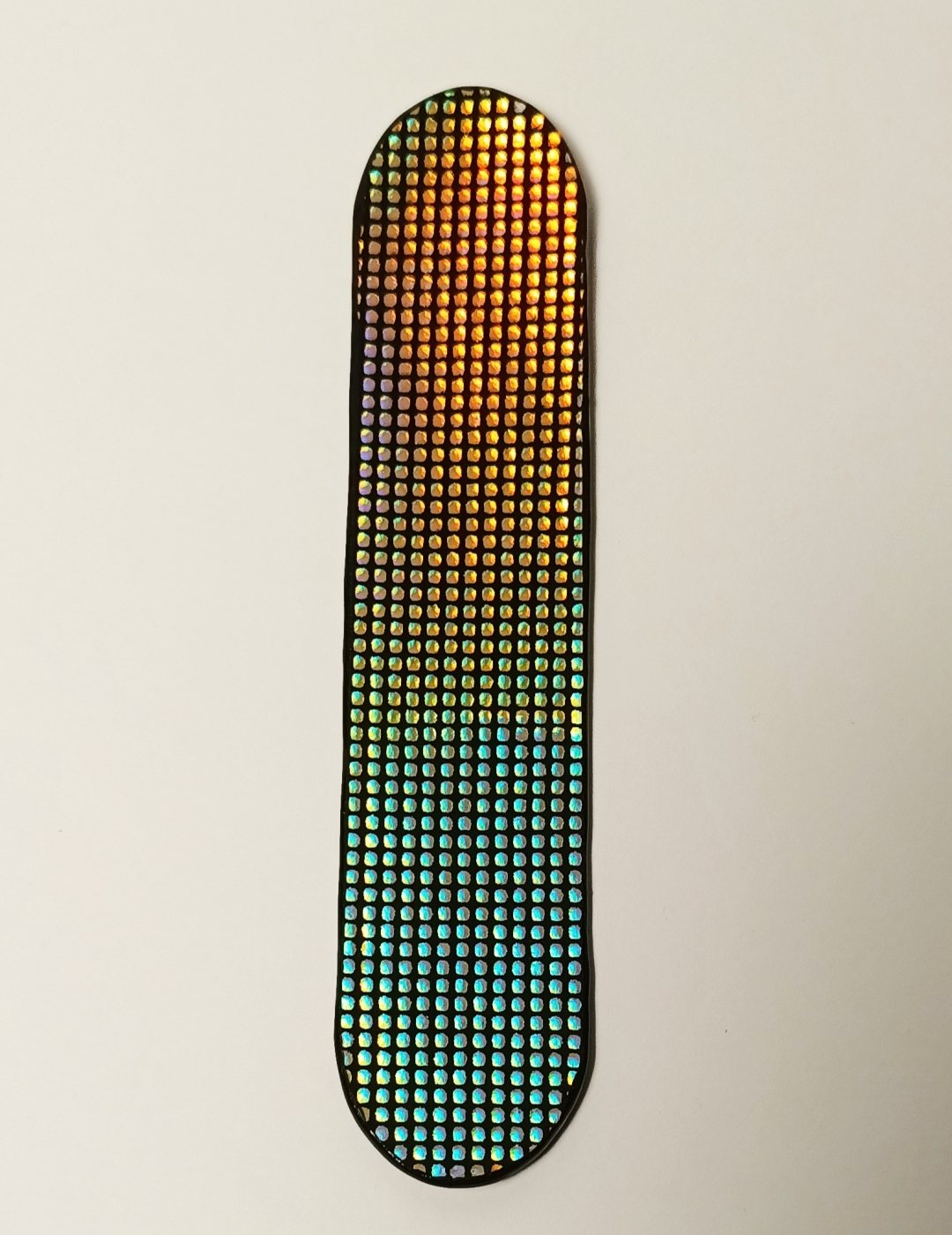 Marque-page noir vernis et néon doré