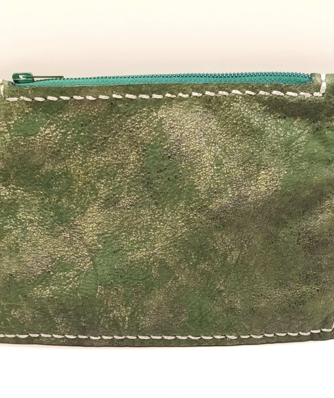 Porte-monnaie vert forêt brillant et vert foncé