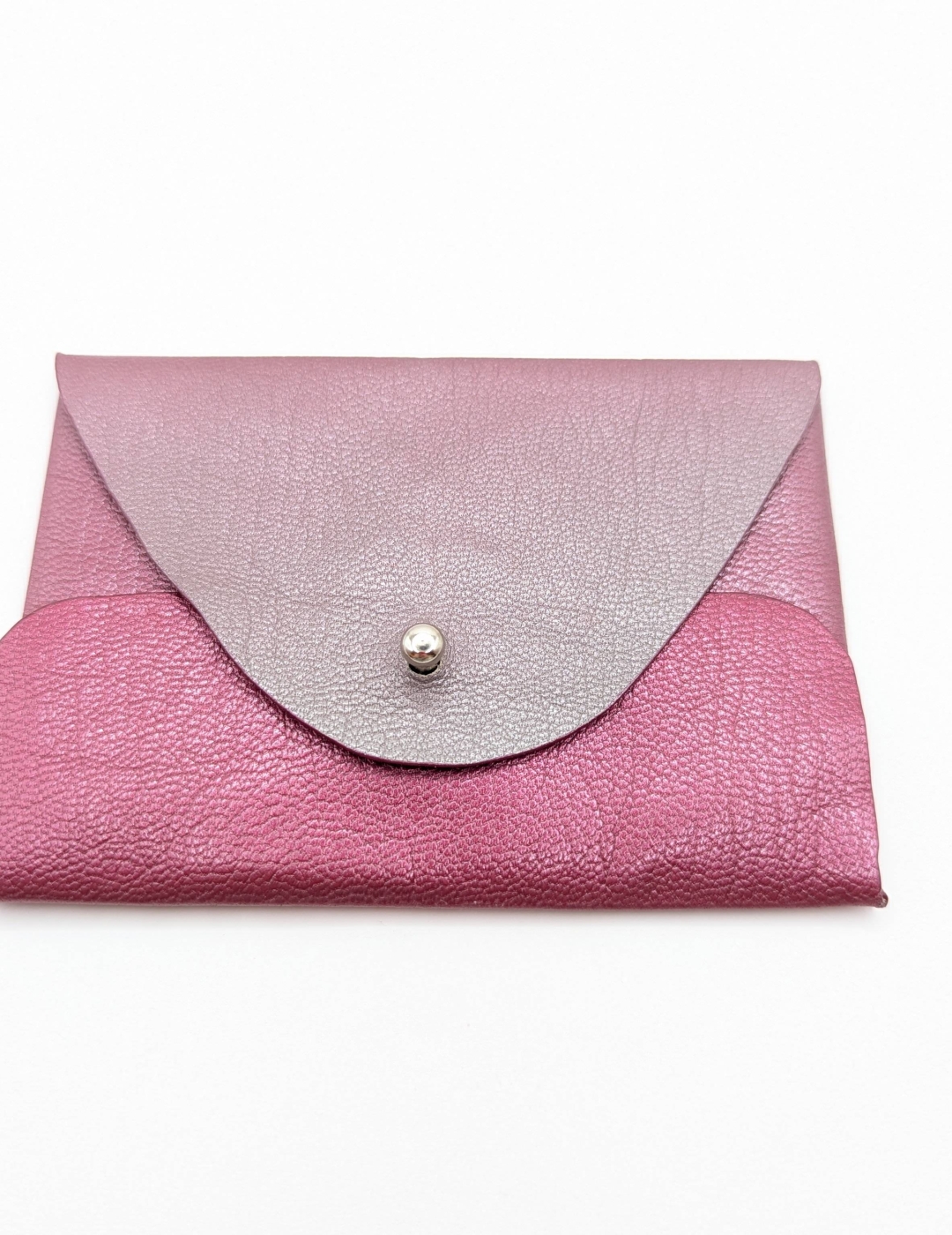 Porte-cartes Rose métallisé