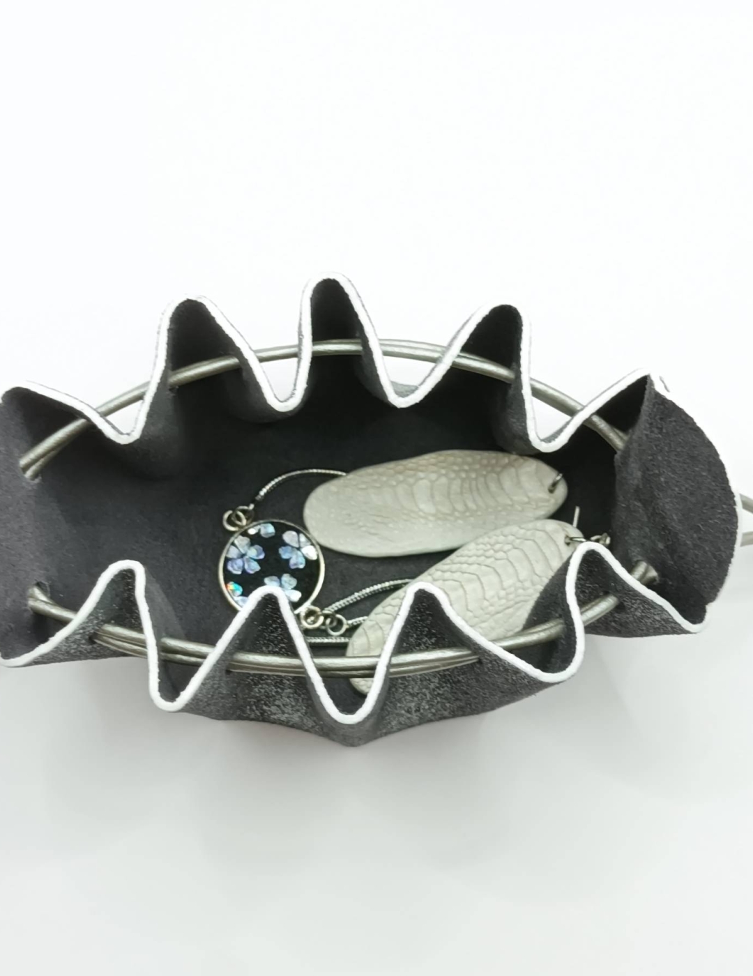 Petite bourse Argenté foncé Pailleté