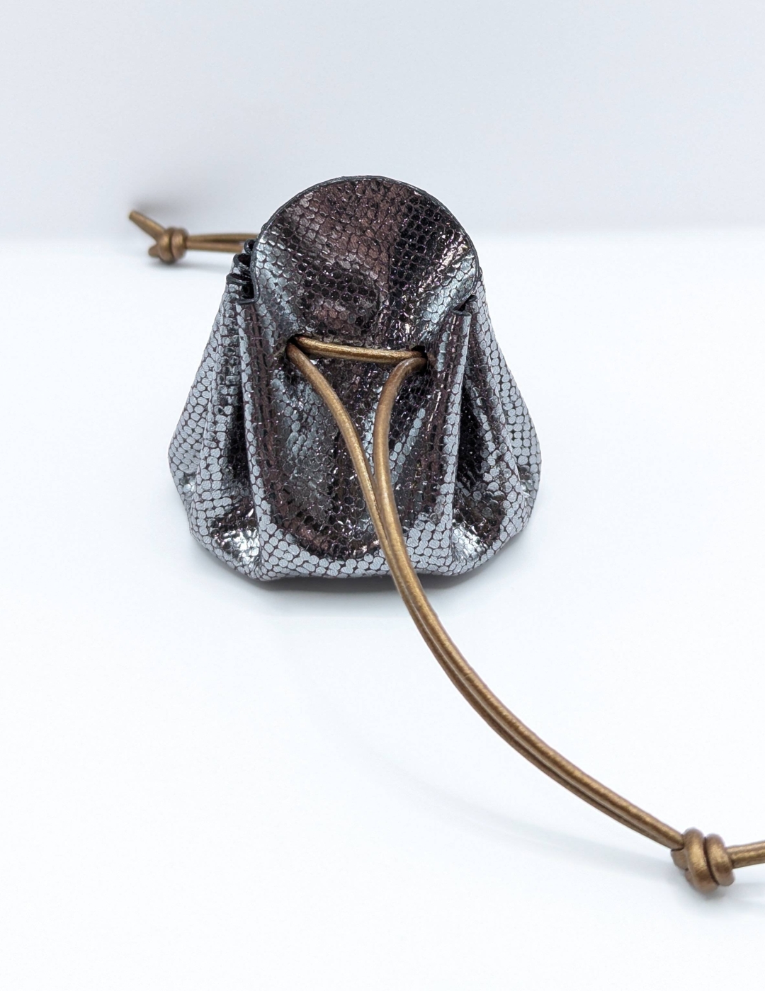 Petite bourse Noir argenté Pailleté