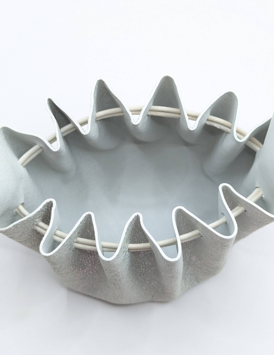 Grande bourse Vert d’eau Effet craquelé