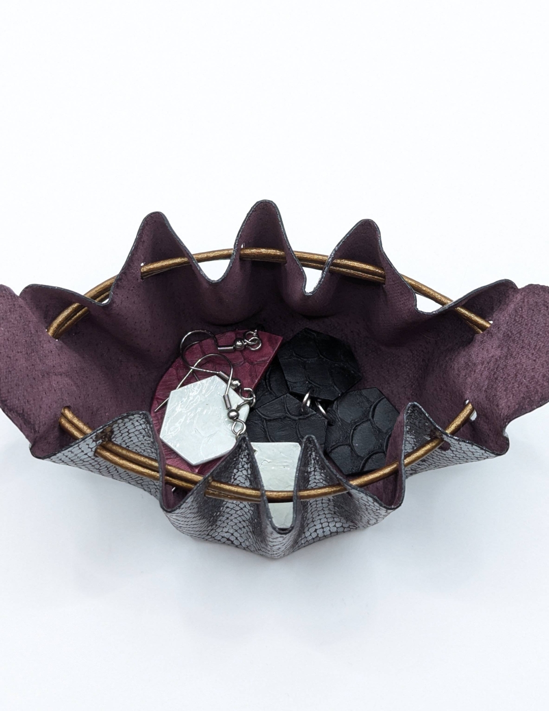 Petite bourse Noir argenté Pailleté