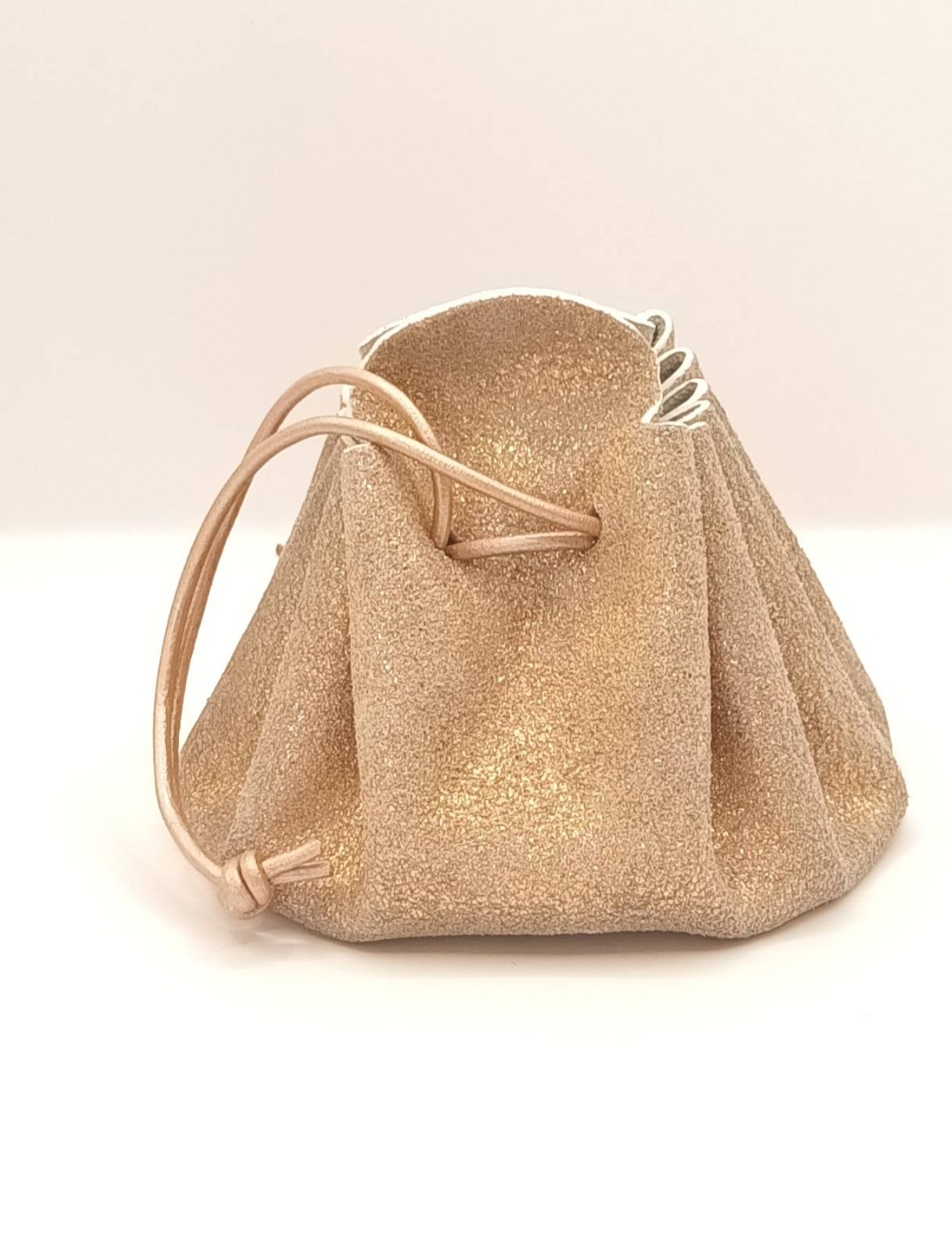 Grande bourse Champagne rosé Pailleté