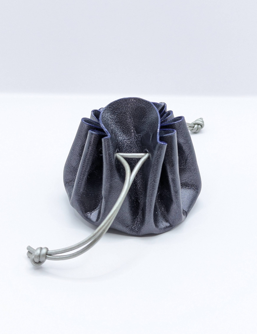 Petite bourse Bleu nuit Motif bulles