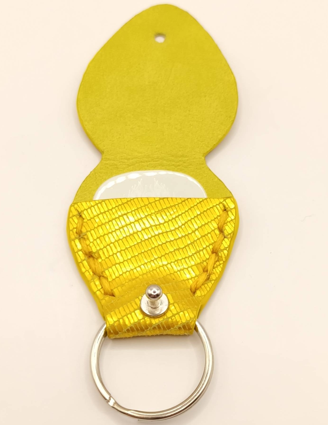 Étui à médiator Jaune doré métallisé