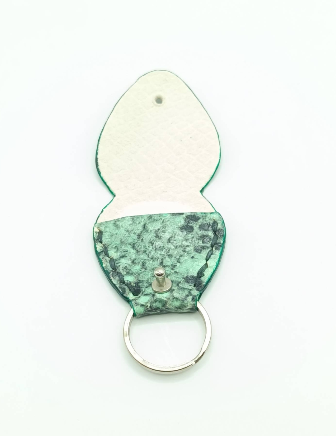 Étui à médiator Vert menthe imitation serpent