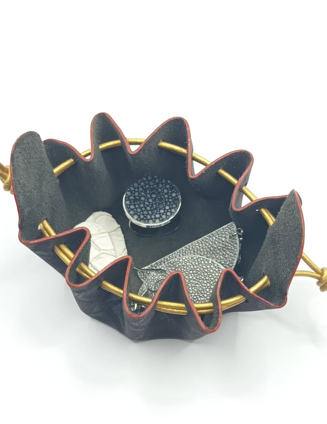 Petite bourse Marron foncé Motif léopard