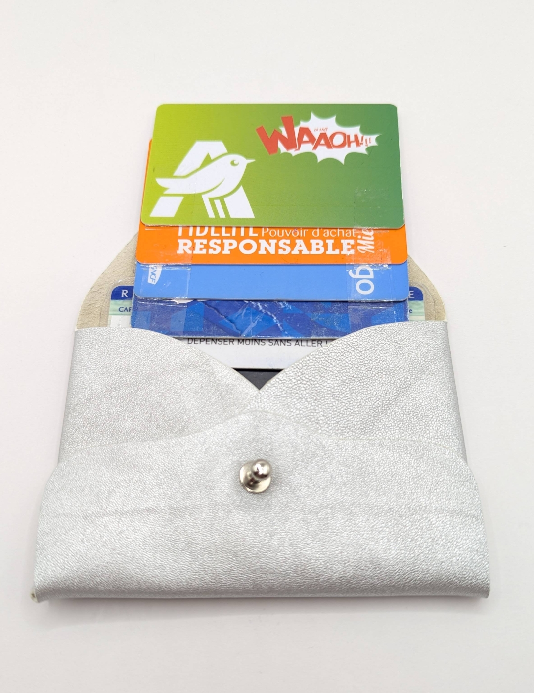 Porte-cartes Argent clair