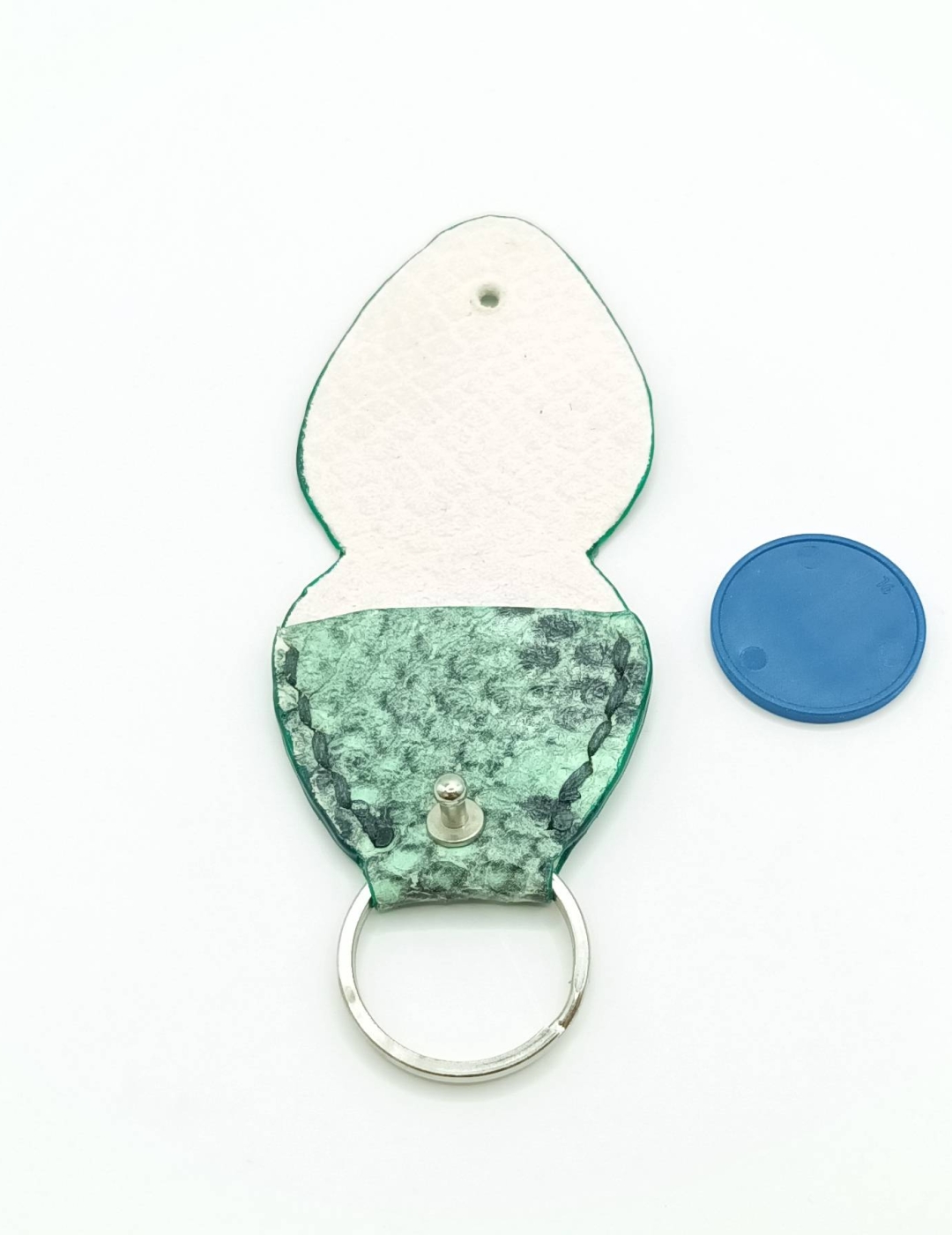 Étui à médiator Vert menthe imitation serpent