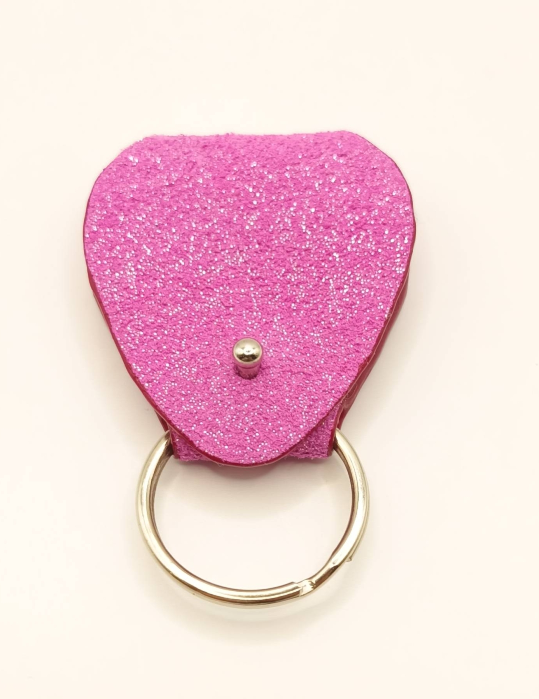 Étui à médiator Rose pailleté