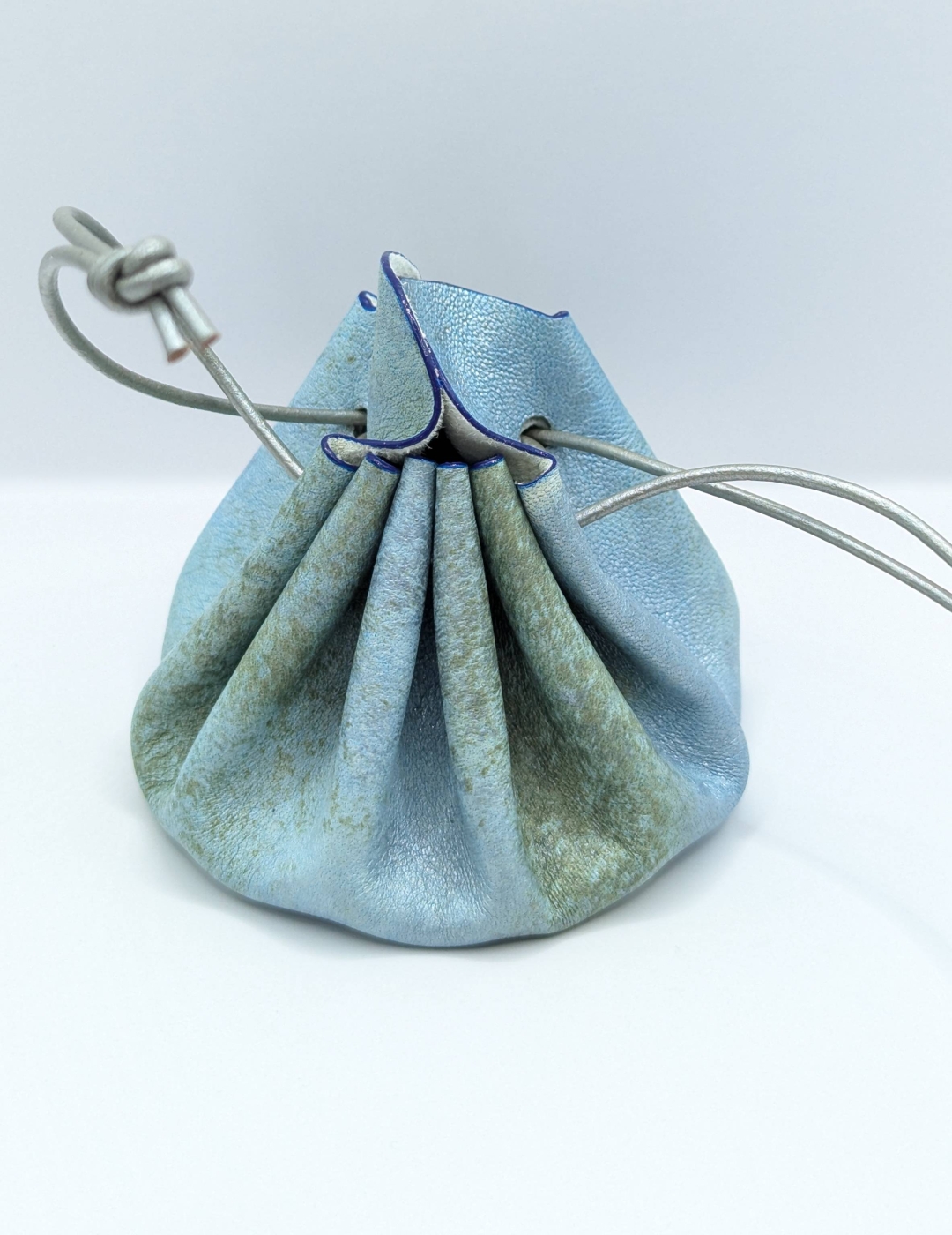 Grande bourse Bleu clair nuancé gris