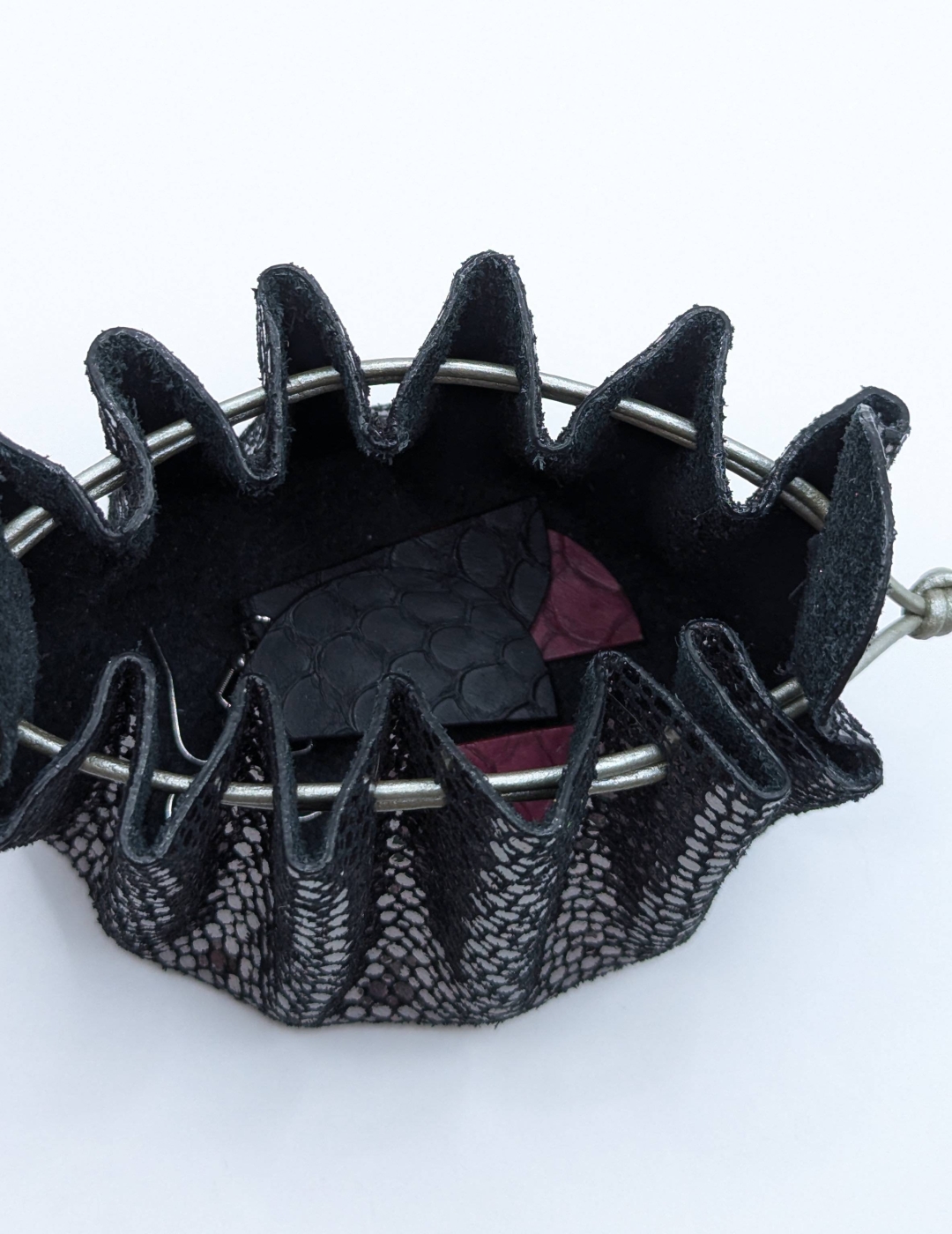 Grande bourse Noir A grosses paillettes