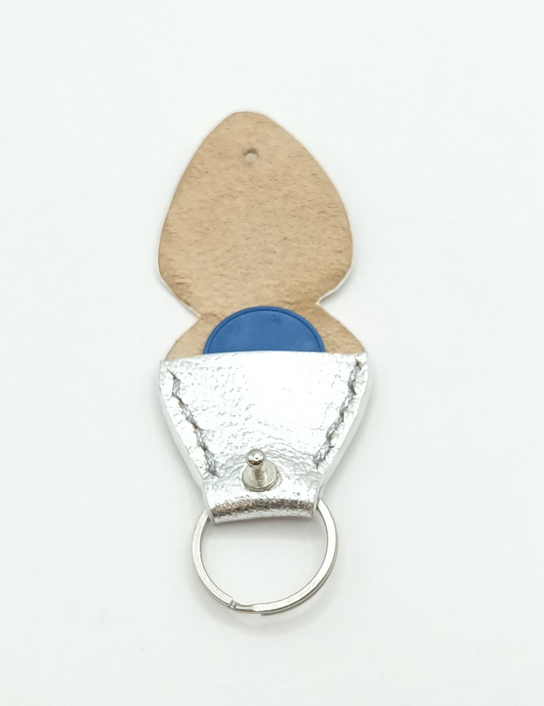 Étui à médiator Argenté grainé