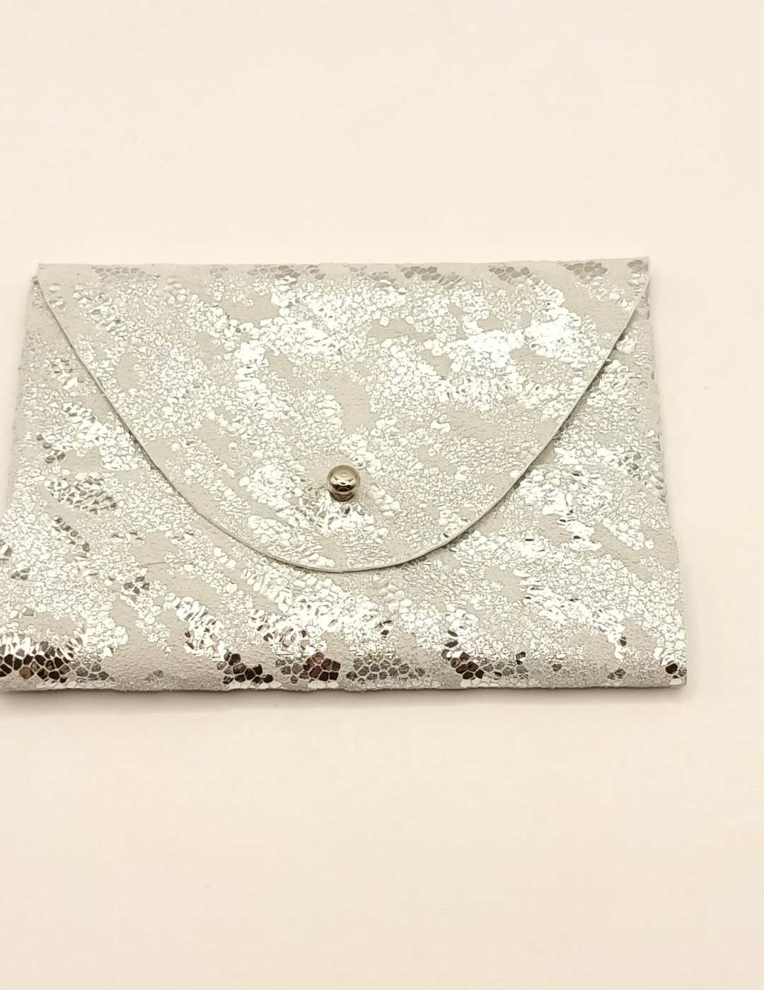 Porte-cartes Zébré argenté