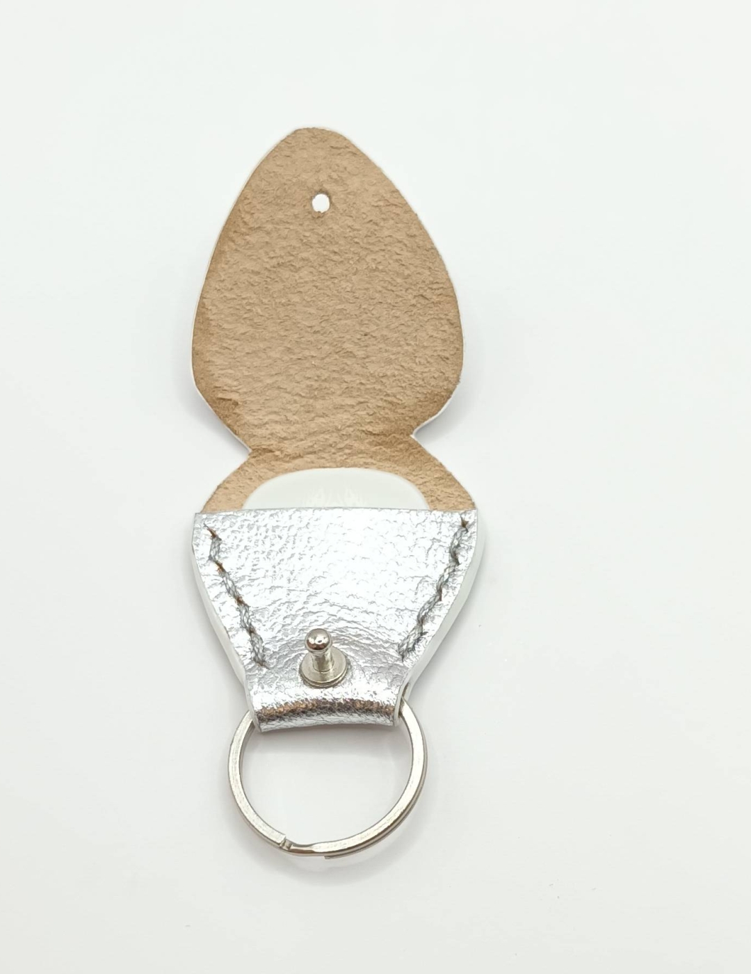 Étui à médiator Argenté grainé