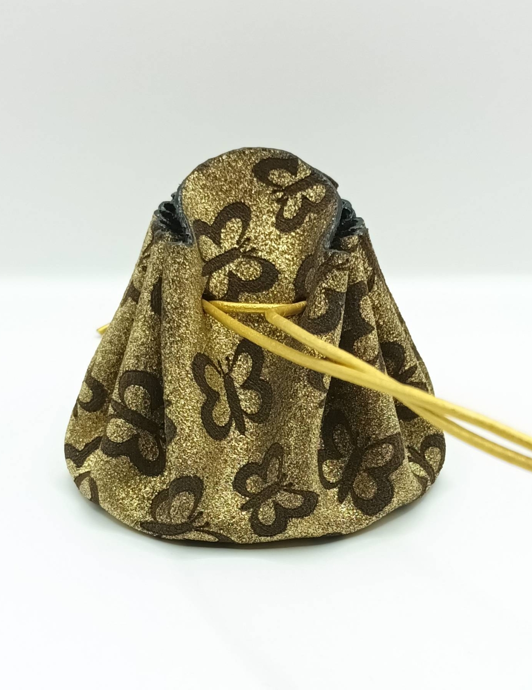 Grande bourse Doré Motif papillons