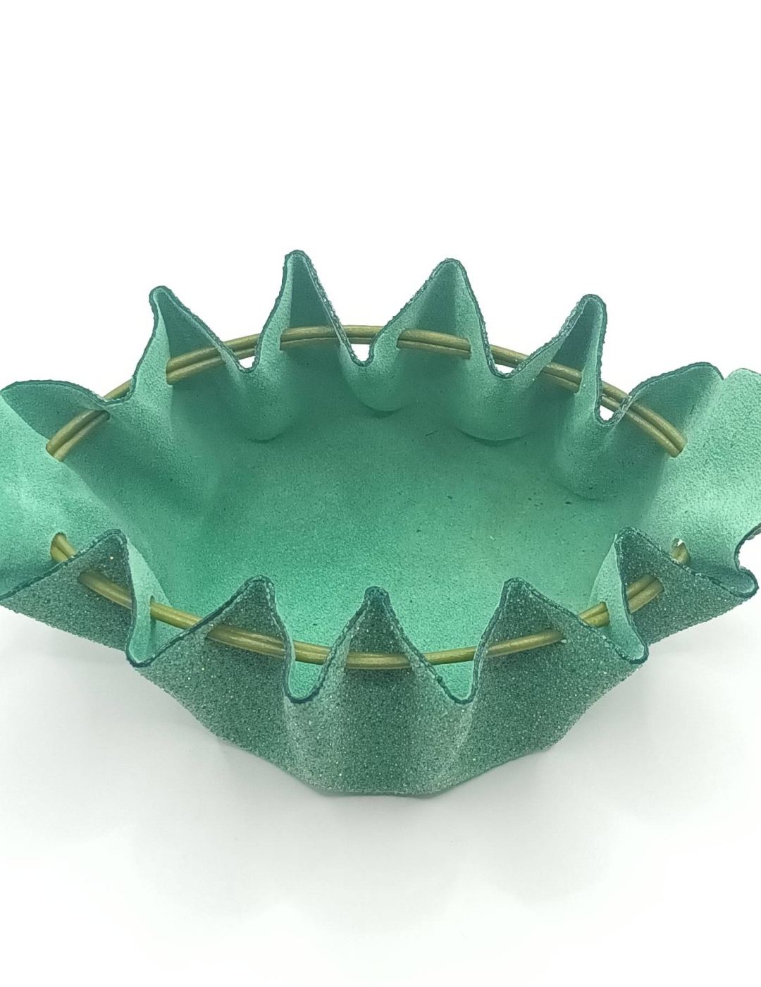 Grande bourse Vert Perlé