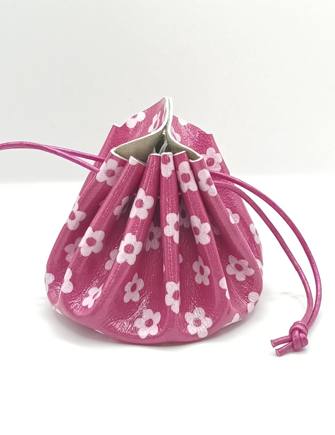 Grande bourse Rose foncé Motif petites fleurs