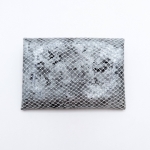 Porte-cartes Argent imitation serpent