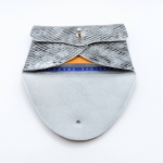 Porte-cartes Argent imitation serpent