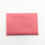 Porte-cartes Rose saumon grainé