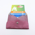 Porte-cartes Rose métallisé