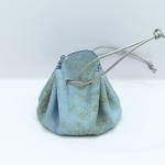 Grande bourse Bleu clair nuancé gris