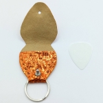 Étui à médiator Orange pailleté