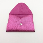 Porte-cartes Rose pailleté