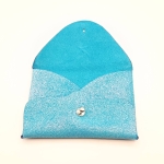 Porte-cartes Bleu velours pailleté