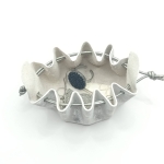 Petite bourse Blanc nuancé argent