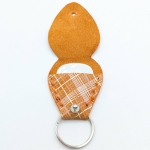 Étui à médiator Orange vichy