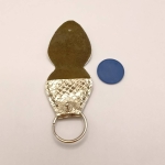 Étui à médiator Argenté doré imitation serpent