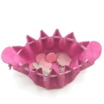 Grande bourse Rose métallisé