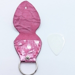 Étui à médiator Rose Barbie métallisé