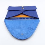 Porte-cartes Bleu roi grainé